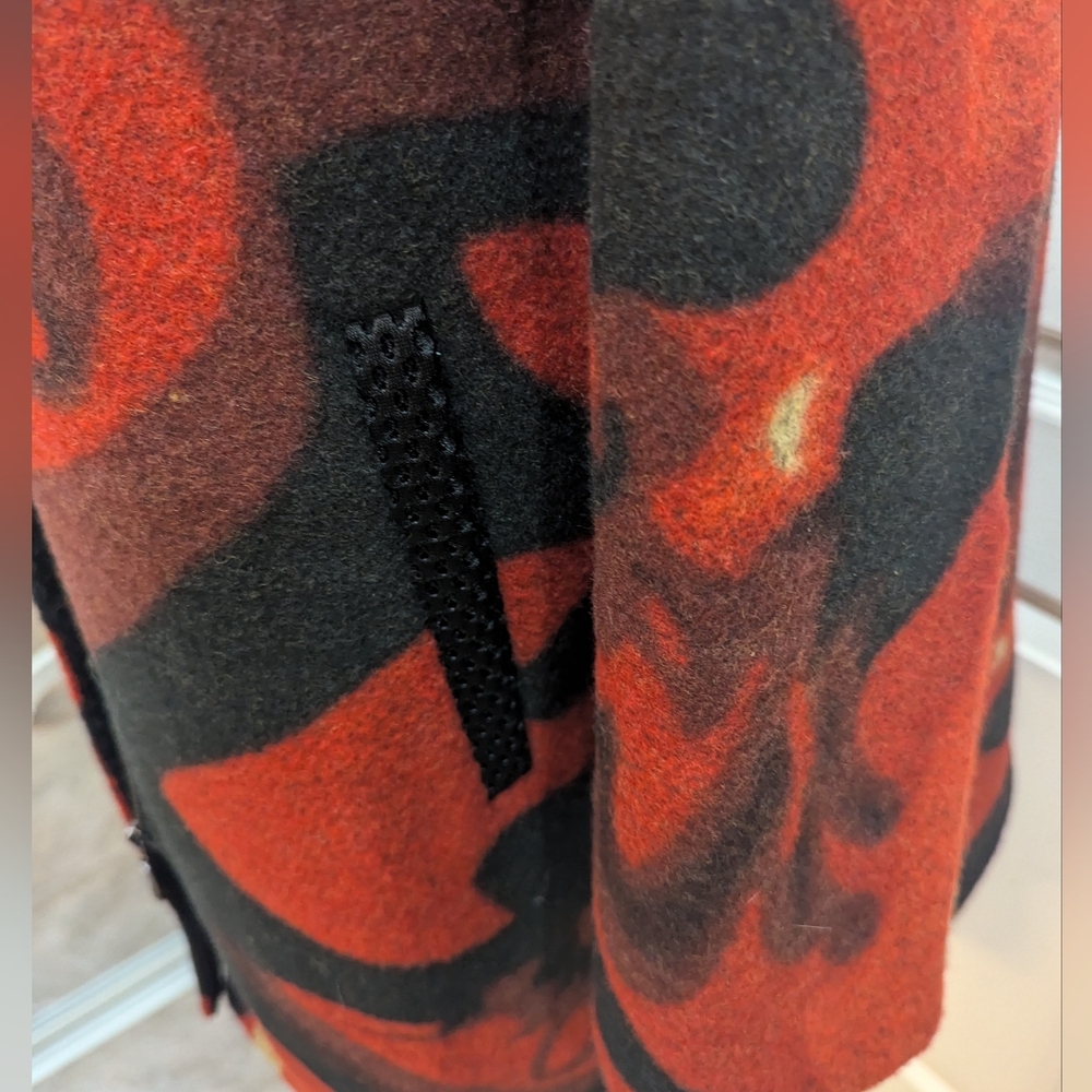 Unique multi colored hooded coat - Picture 6 of 9